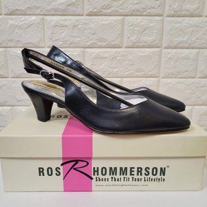 Leather Slingback Pumps ROS HOMMERSON - Size 7 (NWT)